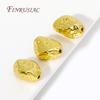 18K Gold Plated Metal Beads For Jewelry Making,Irregular Bracelet Necklace Spacer Beads,Bulk Jewellery Making Beads