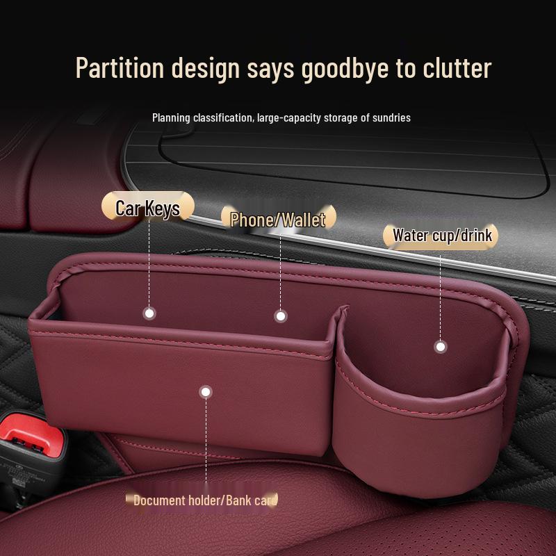 Autositz-Spaltorganizer mit Getränkehalter