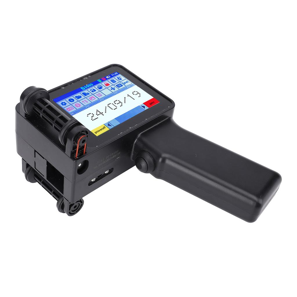 Handheld Inkjet Printer with Ink Cartridge 4.3in LED Touch Screen Portable Printing Machine for Text Barcode Date Label