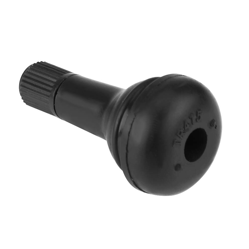Tire Air Valve Cap, 10pcs TR415 Snap-in Car Auto Wheel Tubeless Tire Valve Stem Short Rubber Valve
