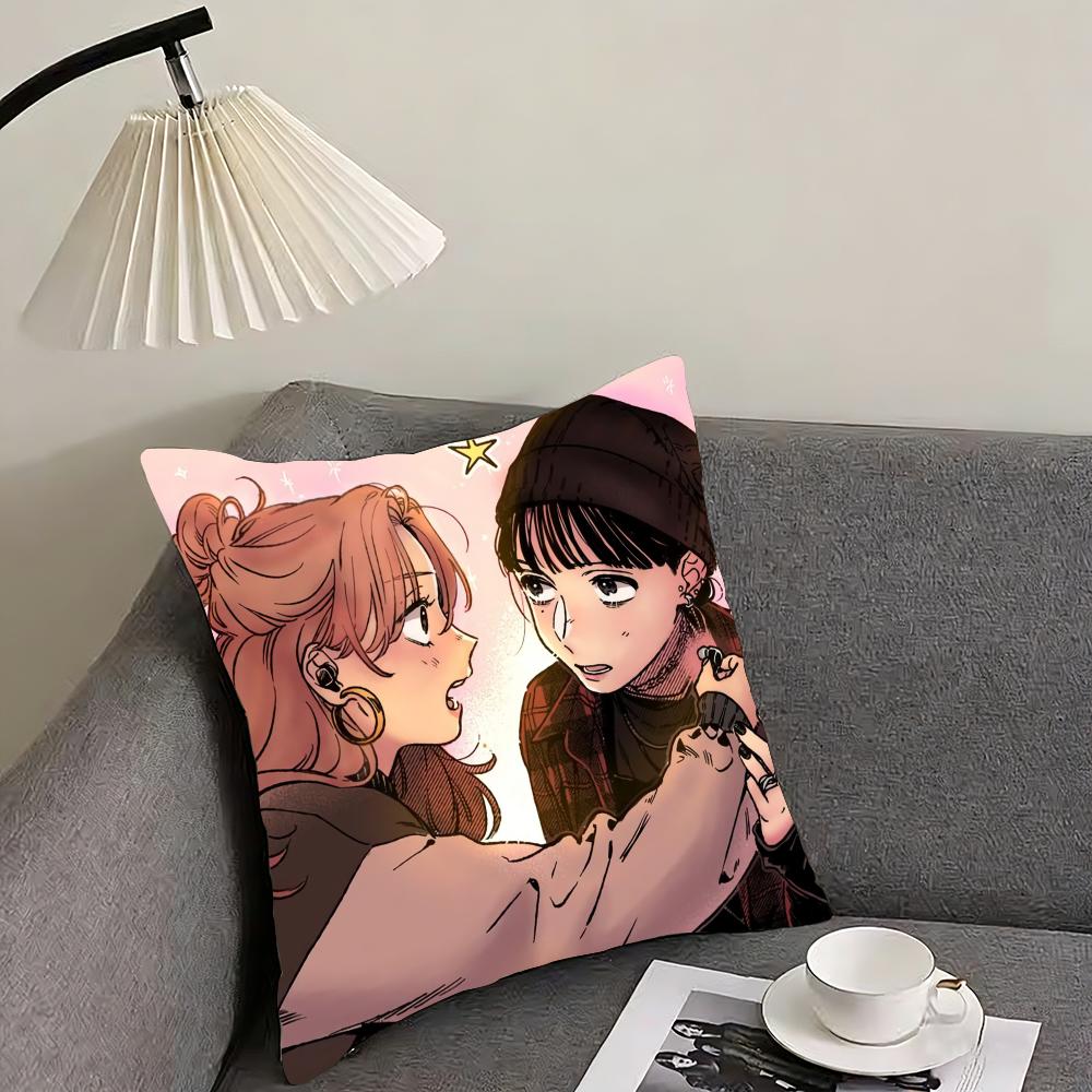 A-Aya O-Oosawa K-Koga M-Mitsuki Cushion Cover Reversible Plush Pillow Cover – For Car, Sofa, Bedroom, Perfect As a Gift.