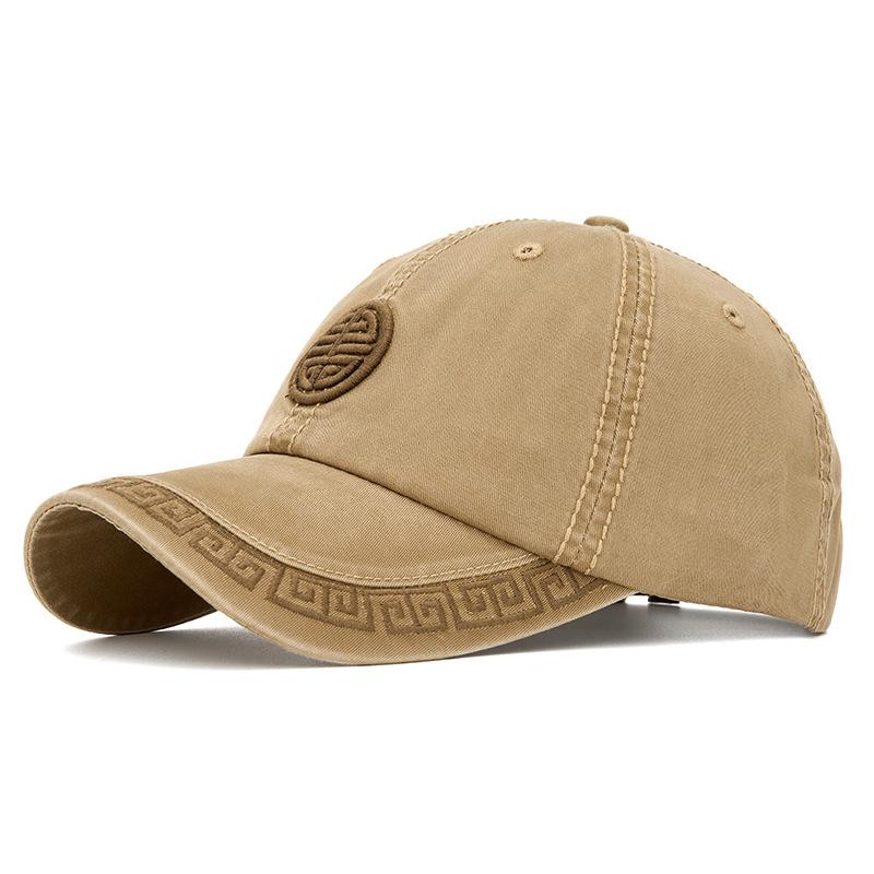 Chinese Style Embroidered Baseball Cap Vintage Outdoor Sun Hat