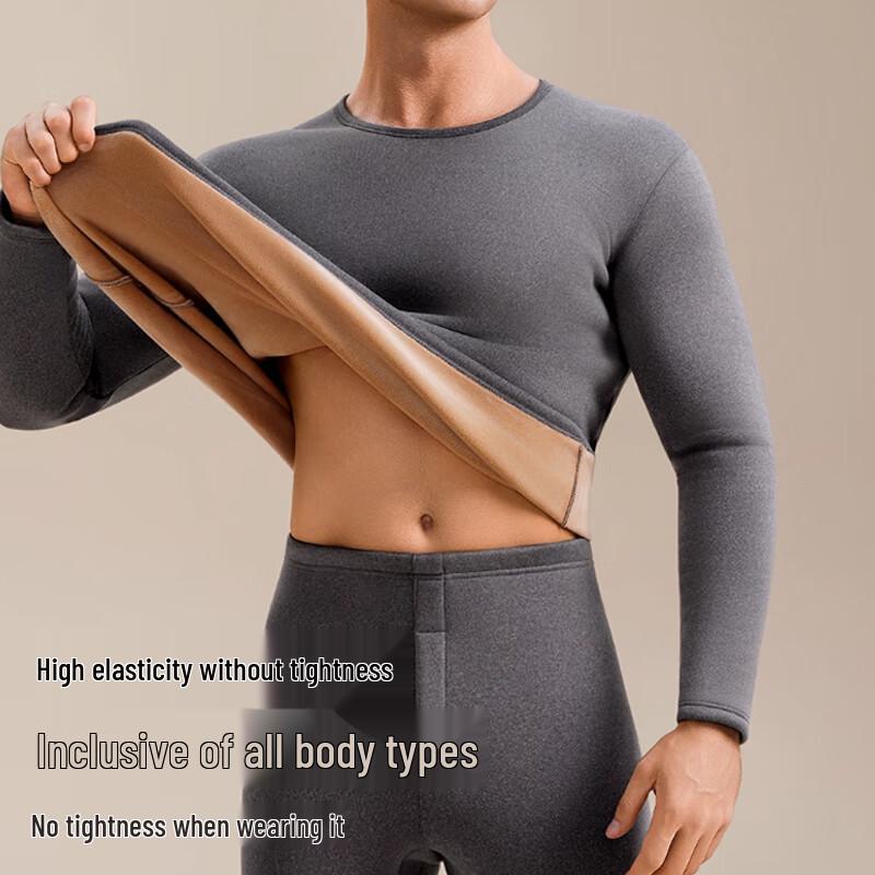 Men's Ultra-Warm Fleece Lined Thermal Underwear Set