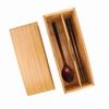 Caja de Palillos Japoneses Vajilla Cuchara Jaula Caja de Almacenamiento de Bambú Contenedor