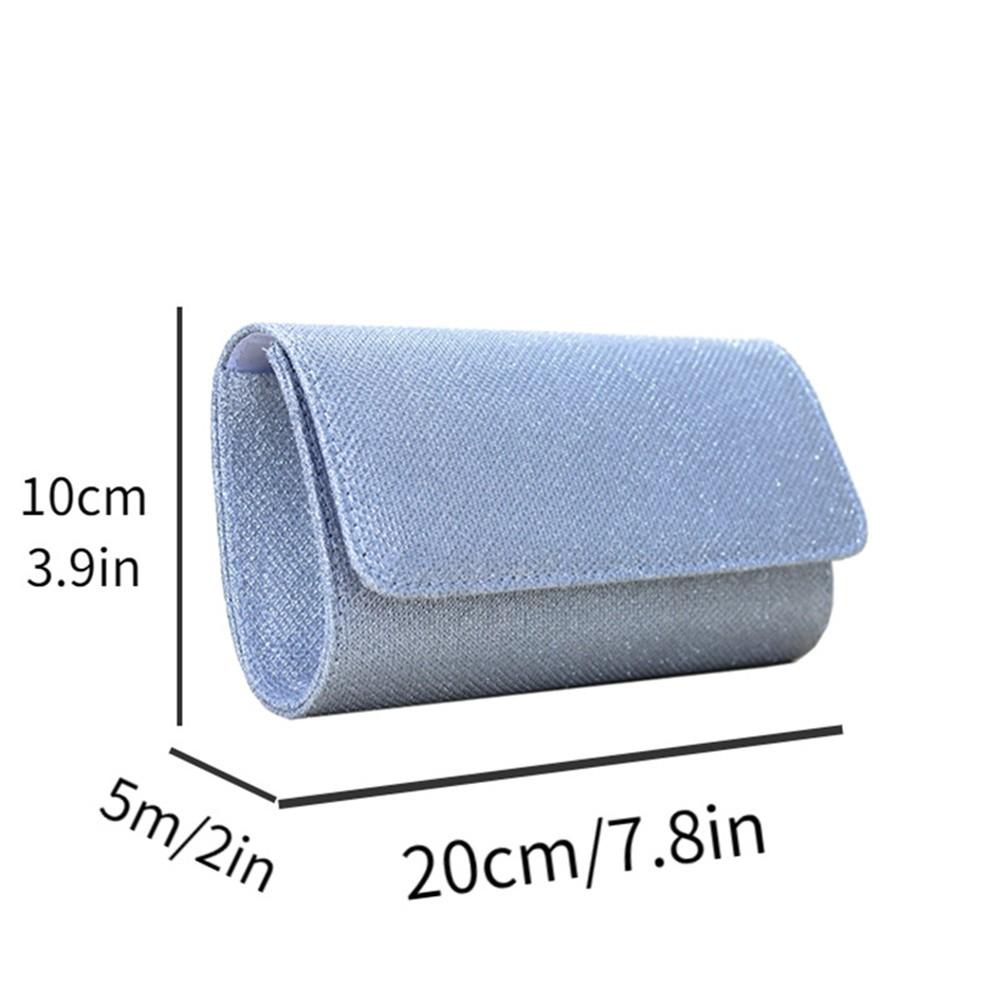 Women Evening Party Shiny Clutch Female Purse Wedding Luxury Chain Crossbody Bags Ladies Handbag Gold Silver Envelope Bag