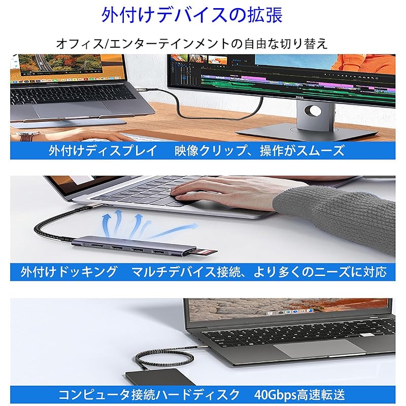 USB C to C type C high speed cable Nylon knitting XUELIQIU [8K@60Hz video output] PD240W/5A USB4.0 40Gbps high speed transfer Thunderbolt4/3