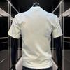 New Summer Luxury Men's Fashion Fox Leopard Print T-shirt Crewneck Casual Trend Y2K High-end High Quality Fitness Sports T-shirt