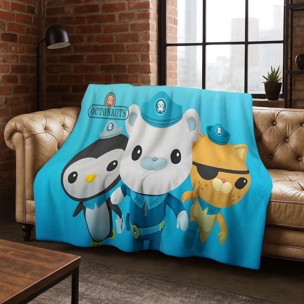 26 Stil Octonauts Barnacles Cartoon Flanell Decke, Warme und Gemütliche Weiche Überwurfdecke für Zuhause Schlafzimmer Bett Sofa Abdeckung Kinder Geschenk