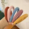 Solid Velvet Bezel Women Headband Girls Vintage knit Hair Bands Soft Hairband Headwear Hair Rubbers Elastic Hair Bands