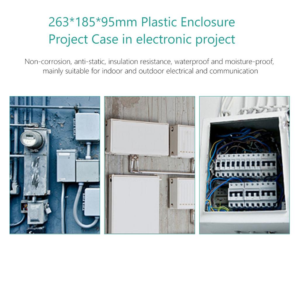 Water resistant IP65 ABS Project Enclosure Case Wiring Junction Connection Box Cable Enclosure Case Box 200*120*56mm