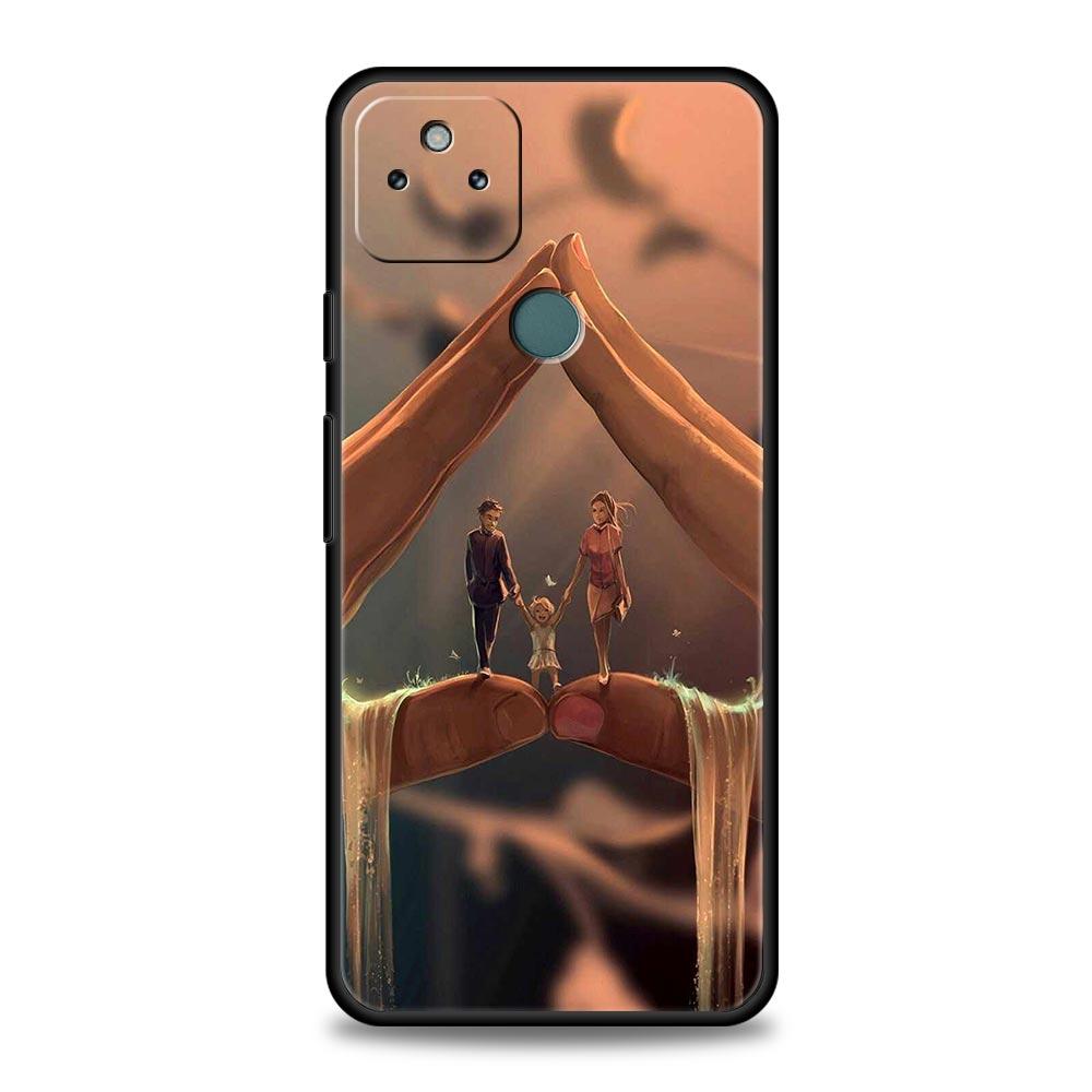 

A Family Of Three Phone Case Cover for Google Pixel 10 9 8 7 6 9A 8A 7A 6A Pro Shockproof Soft TPU 9 Pro XL Shell Capas Fundas Pixel 7 Pro
