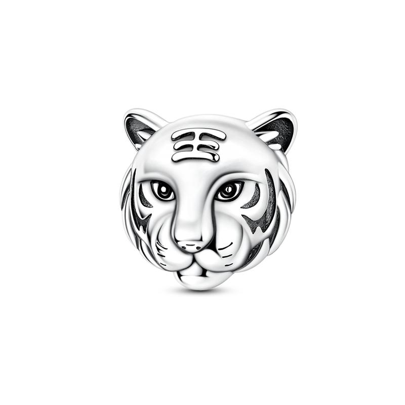 New 925 Silver Charms Beads Pendant Cat Dog Lion Tiger Girl Boy Fit Bracelet Fashion Jewelry Gift for Women
