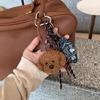 Practical Bag Pendant Cartoon Bear Dog Keychain Plush for Keys and Bags Soft and Practical Designs Bag Charm