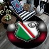 Legia Warszawa pattern round rug,Carpet Rug for Living Room Bedroom Playroom ,Non-slip Floor Mat,Holiday Gifts and Birthday Gifts.