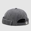 Pánské vyprané docker čepice Skullcap Retro námořnické čepice Ležérní Dámské kulichy Nastavitelné Bavlněné Retro Hip Hop čepice