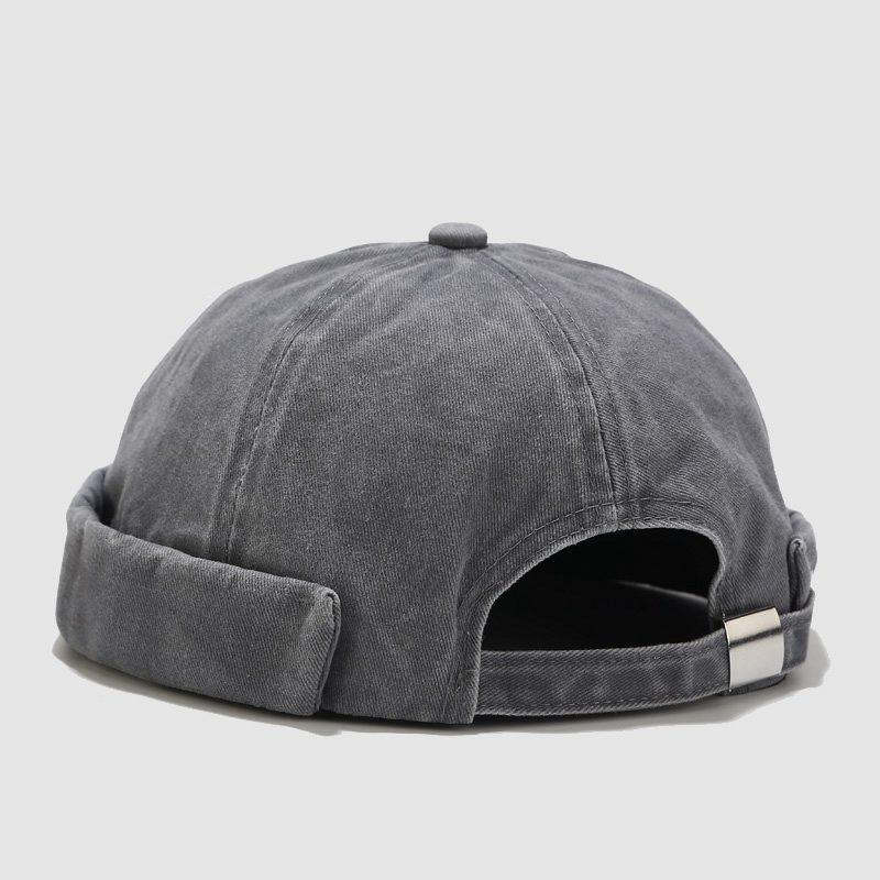 Skull Cap for Men and Women - Retro Landlord Beanie Hipster Melon Hat - Breathable Yuppie Style Beanie with Embellished Accents