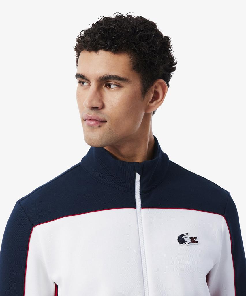 LACOSTE Men'S Tennis French Zip-Up Sweatshirt Sh0479-56N Law