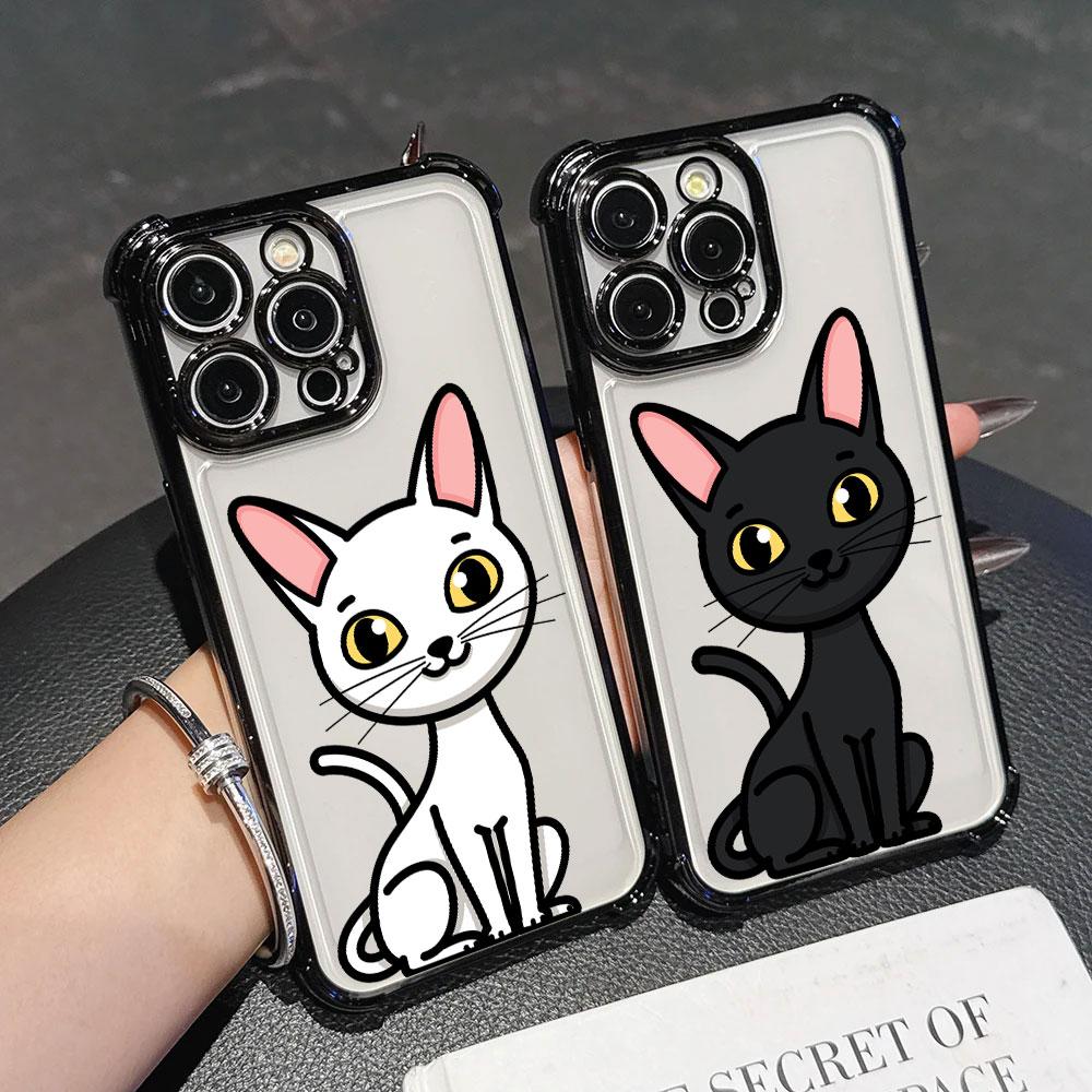 Cartoon Cat Cute Case For Samsung Galaxy A57 A37 A07 A17 A56 5G A55 A54 A52 A53 A36 A34 A35 A33 A73 A26 A25 A16 A06 Phone Cover