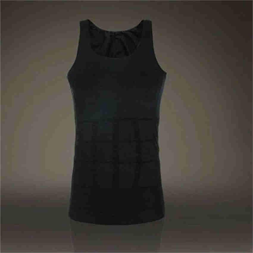 

Mens Absorbent Underwear Fitness Body Shaper Tight Slimming Tummy Belly Cincher Vest XXL