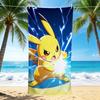 1Pc Pikachu'S Electric Burst Beach Towel, Quick Dry, Multi-Use for Beach Pool Gym Yoga Home Travel, Christmas, Halloween, Xmas Gift M92964