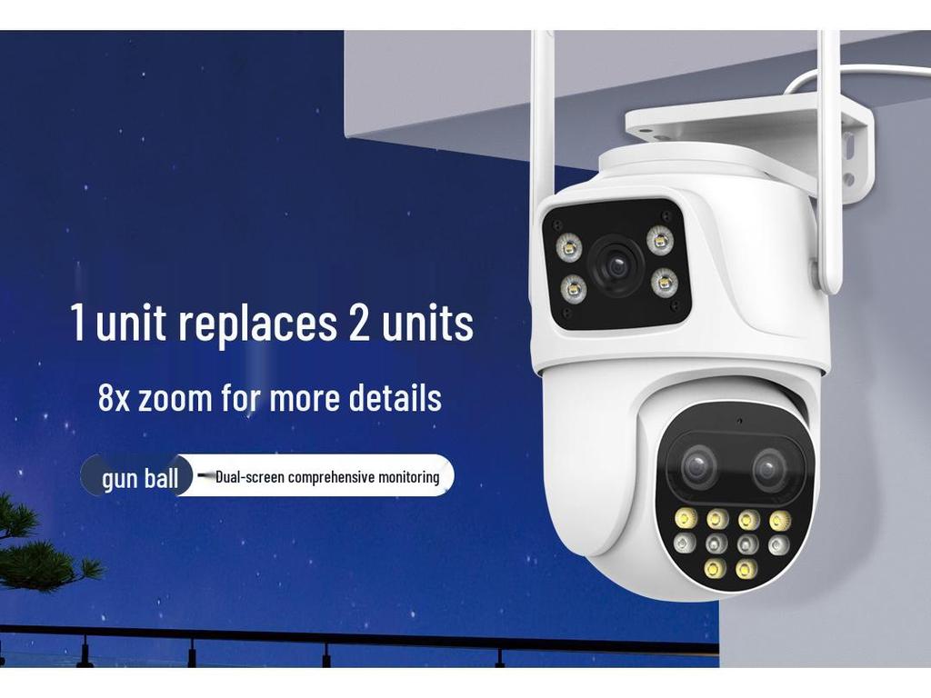 9MP Dual-View 8x HD Wireless Surveillance Camera