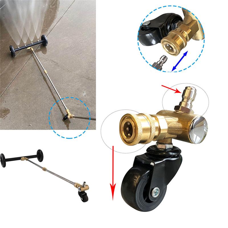 2025+ Chassis Cleaning Swivel Wheel for Pressure Washer Swivel Wheel Adapter for- Snow Foam Water Jet High Pressure