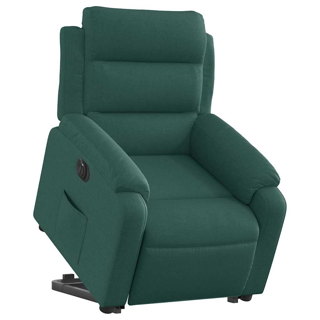 Vidaxl Lift Recliner Massage Chair, Electric, Reclining, Green