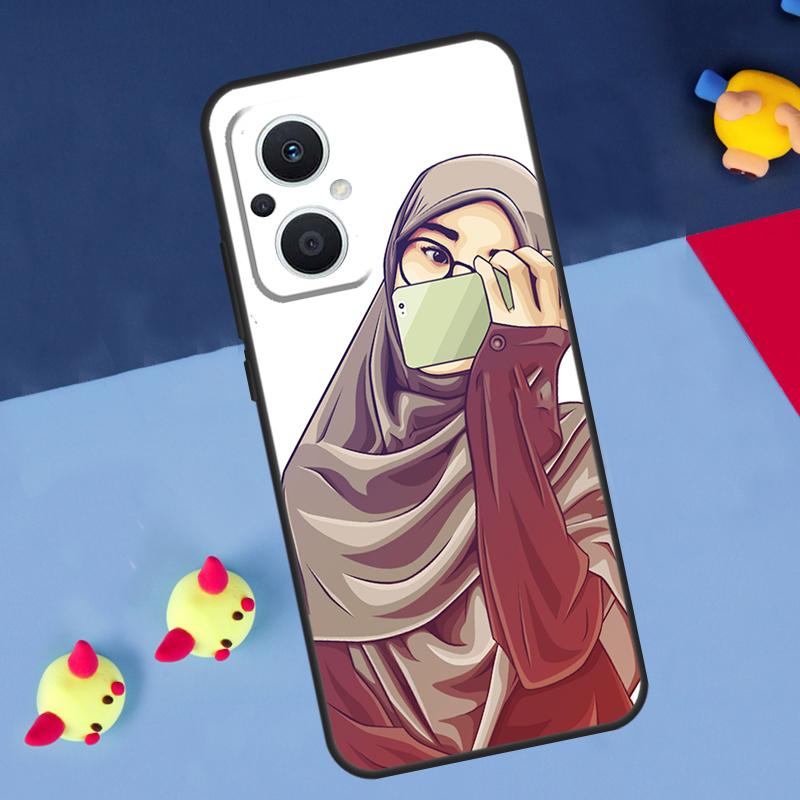 

Мусульманская женщина исламская девушка Для OPPO Reno 7 8 Lite 8T 10 11 12 13 14 Pro 11F 12F 13F 14F OPPO Find X8 X5 X6 X9 Pro Чехол OPPO Reno12
