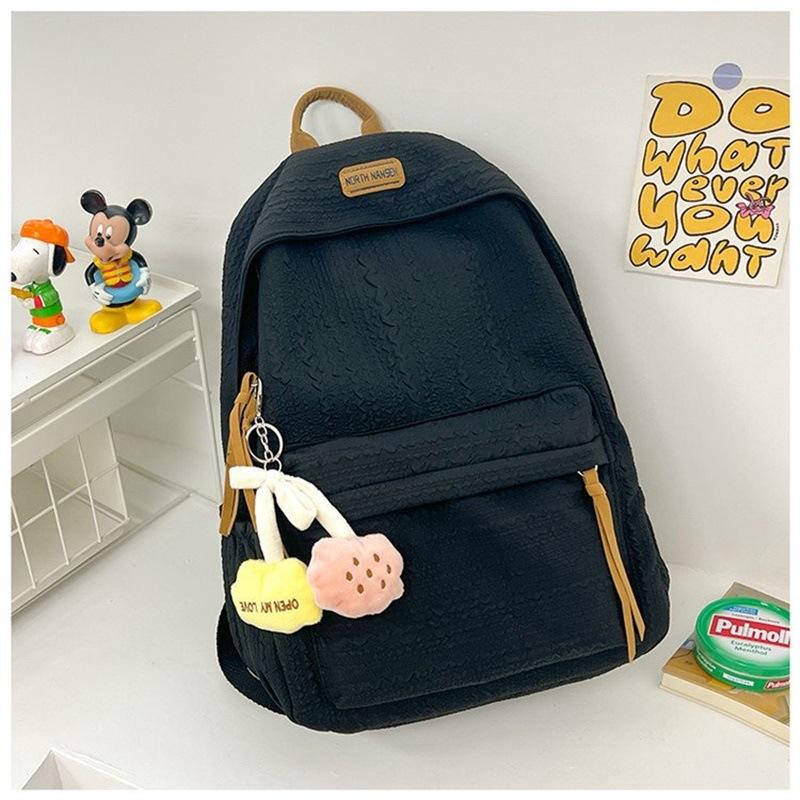 Schoolbag new backpack female junior high school high school student college student schoolbag simple large capacity backpack schoolbag wholesale