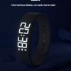 Multi-Functional Kids Digital Watch with Pedometer Alarm Luminous Display Silicone Strap and Bracelet Set White