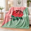 England Rugby Printed Flannel Blanket Warm Comfort Bed Throw For Indoor Home Decoration