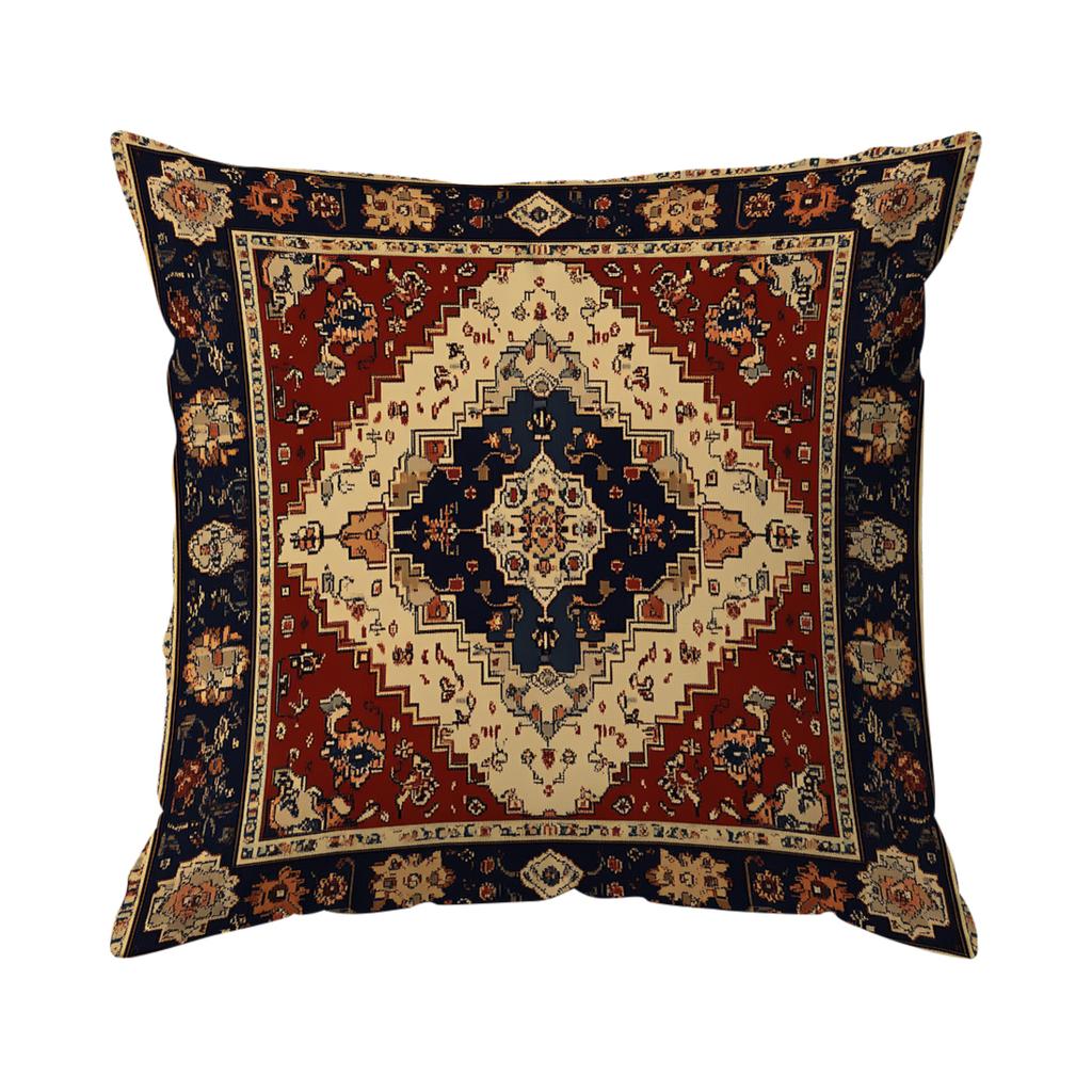 Traditional Persian Geometric Pillowcase Bedroom Sofa Cushion Cover 100% Polyester Living Room Cushion Pillowcase Home Decor