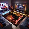 1PC Custom Name Magical Fire Fantasy Theme Floor Mat Ideal for Living Room, Game Rooms, Office, Bedroom,Floor Mat Playful Design