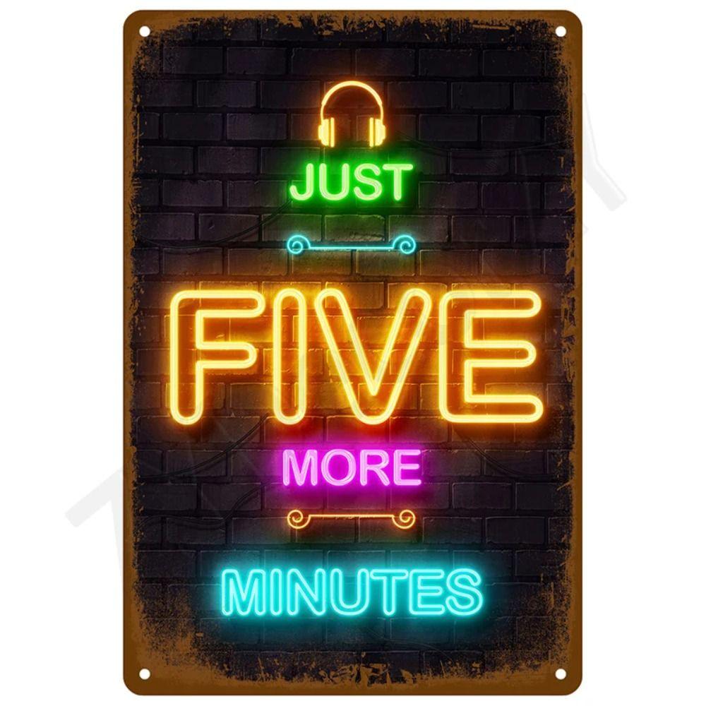 Garage Bar Metal Wall Sign, Auto Interior Decor Plaque 20x30cm