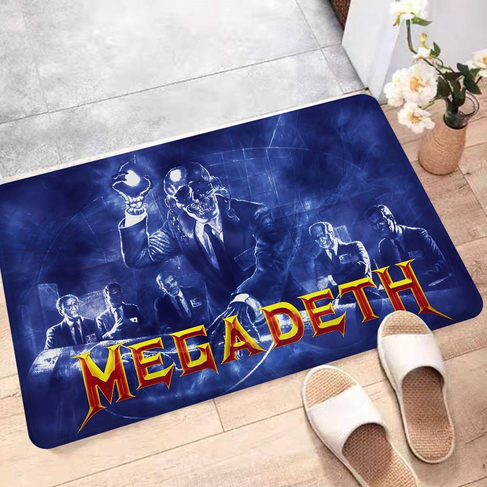 Band M-Megadeths Room Mats Cheaper Anti-slip Modern Living Room Balcony Printed Welcome Rug