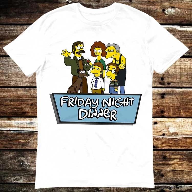 Friday Night Dinner Funny The Simpsons Shalom Jackie Sitcom Wilson T  Shirt 6008 S