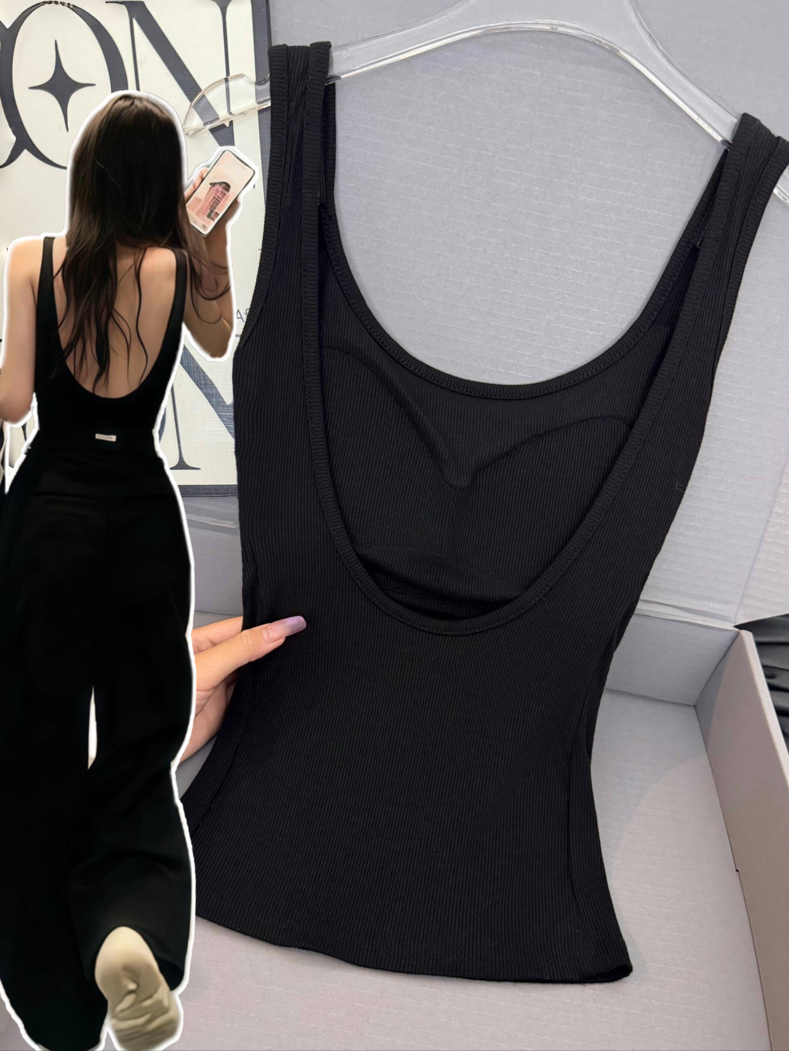 The Big Backless Design Is so Cool! It Instantly Enhances the Vibe! It s Both Cool and Stylish, and I Wore It Once for Three Days Straight L чёрный