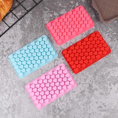 55 Small Heart Shaped Silicone Cake Mold Heart Chocolate Pastry Molds Diy Baking Decoration Kitchen Ice Cube Crystal Epoxy Mould