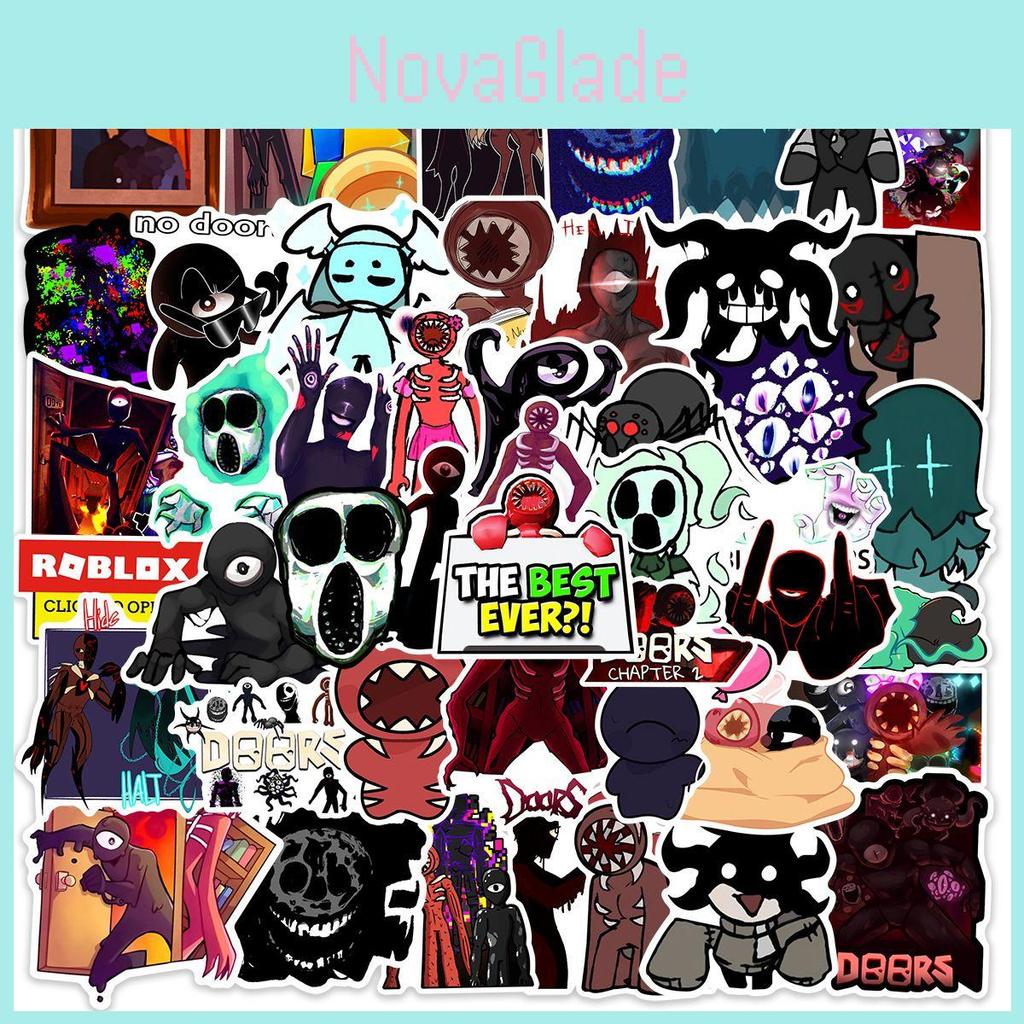 50ks Vysoce kvalitní Roblox figurka Dveře Vodotěsná sada samolepek Pro scrapbookování a dekorace