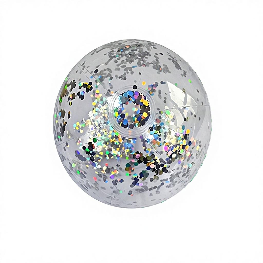 PVC Inflatable Transparent PVC Ball with Colorful Sequins Sequin Inflatable Ball  60cm