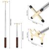 Retractable Billiard Bridge Stick Pool Table Billiards Cue Bridge Stick with Replaceable Bridge Head 12.8-60" Expandable Pool