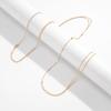 Simple Cross Chest Breast Belly Body Chain Necklace for Women Girls Wedding Sexy Ball Boho Body Jewelry Prom Party Accessories
