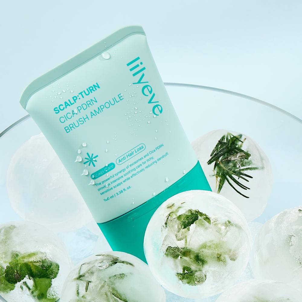 lilyeve Scalpturn Cica PDRN Ampoule 100ml – soothing, scalp care, Korean