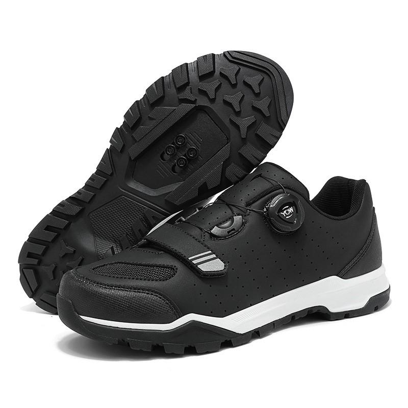 Mens Mountain Bike Cycling Shoes With Cleat System Breathable Lightweight Trail Riding Footwear
