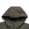 Fila White Minimalist Fashion Classic Solid Color Casual Outdoor Versatile Comfortable Hooded Woven Jacket Men Jacket Dark-Brown F11M613703FBN