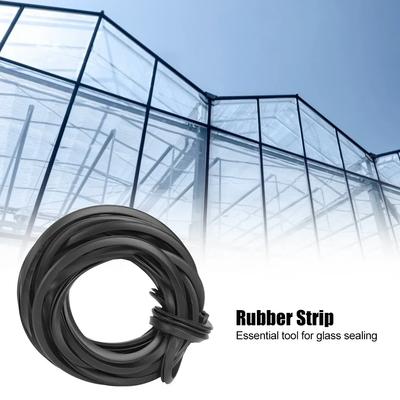 Black Greenhouse Rubber Strip Line Cable Greenhouse Accessories Supplies For Glass Sealing Garden Greenhouse Tool