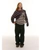 Saendeusaundeu (Unisex) Suiting Material Wide Elastic Pants Navy