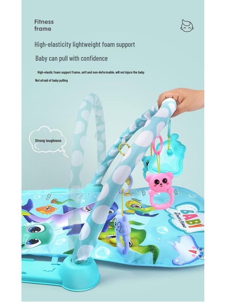 Baby Pedal Piano Gym: Early Education Crawling Mat for Newborns