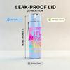 1PC I Know I Play Like A Girl Slogan Print 750ml Color Plastic Sports Water Bottle Leakproof Flip Straw Lid Suitable for Sports Office Home Use