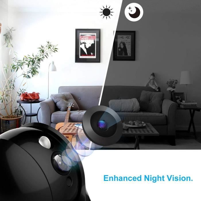 1080p IP Camera, Smart Surveillance Camera, WiFi Wireless Baby Monitor Security Camera, with Bi-directional Microphones